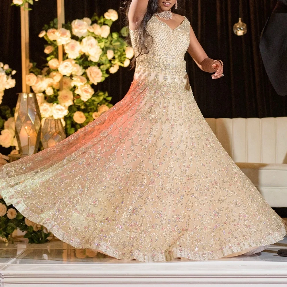 slim fit dress slacks Lady Black Tie - Maddox Gown - Rose Gold - Strapless Glitter Embellished Gown